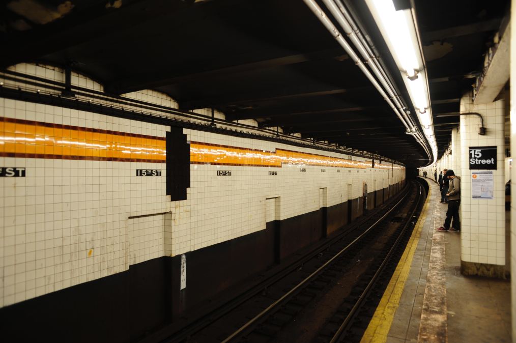 NYC subway platform